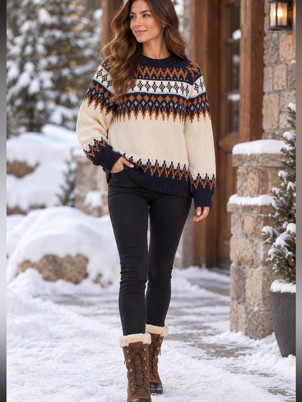 Selkirk sweater size L winter sweater Aztec , Nortic